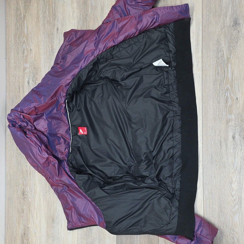 Nike Sportswear Womens Iridescent Asymmetrical Down Puffer Jacket Purple XS - Picture 3 of 13